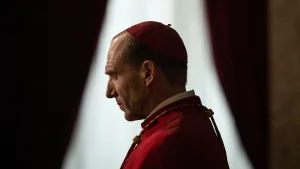 Ralph Fiennes as Cardinal Lawrence in Conclave