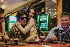 Ani and Vania at the casino enjoying the good life