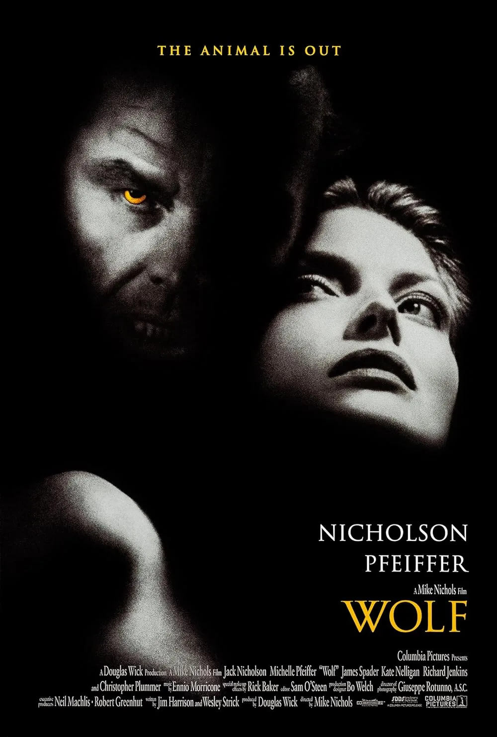 Πόστερ της ταινίας Wolf (1994) με τον Jack Nicholson και τη Michelle Pfeiffer